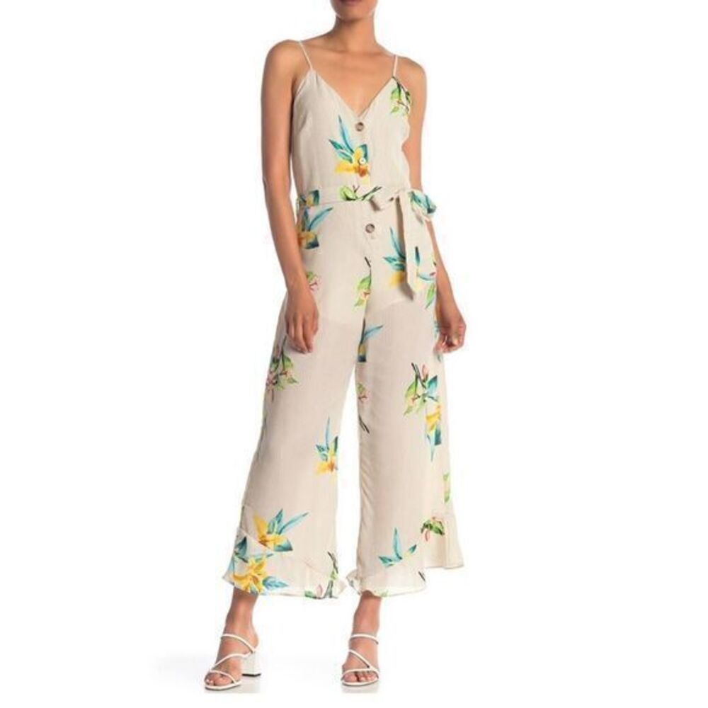 ONE ONE SIX NWT Floral Striped Jumpsuit MEDIUM